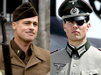 Brad Pitt, Inglourious Basterds, Tom Cruise, Valkyrie Brad Pitt, Inglourious Basterds, Tom Cruise, Valkyrie